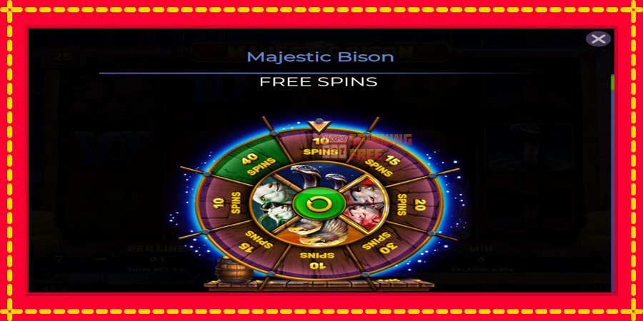 Majestic Bison mesin slot dengan animasi cerah, gambar 4