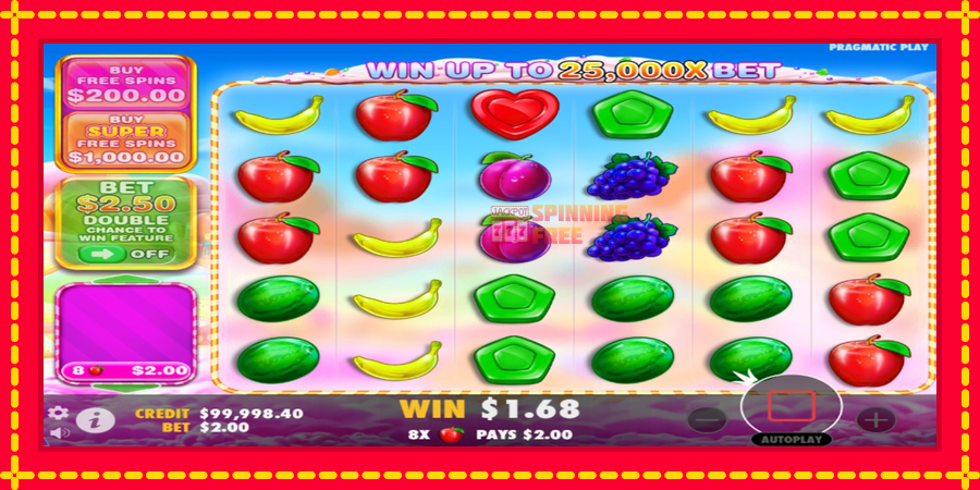 Sweet Bonanza 1000 mesin slot dengan animasi cerah, gambar 3