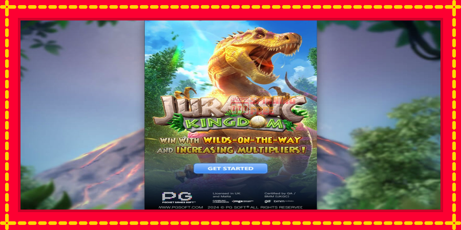 Jurassic Kingdom mesin slot dengan animasi cerah, gambar 1