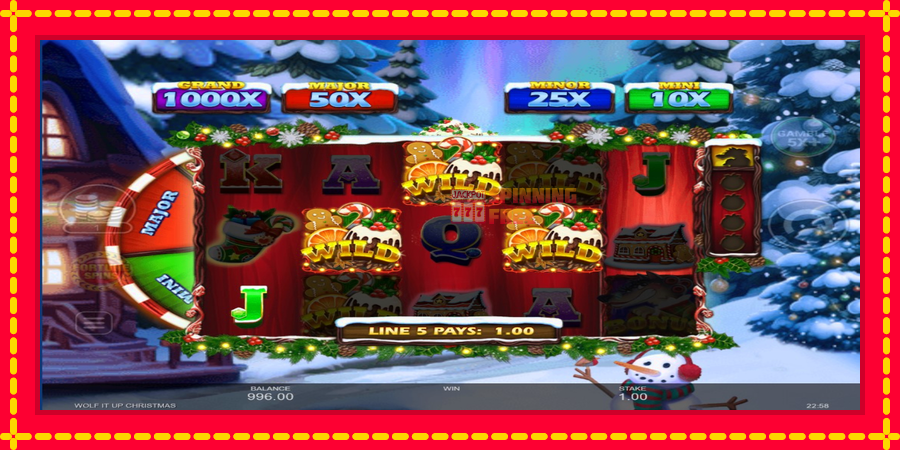 Wolf It Up Christmas mesin slot dengan animasi cerah, gambar 4