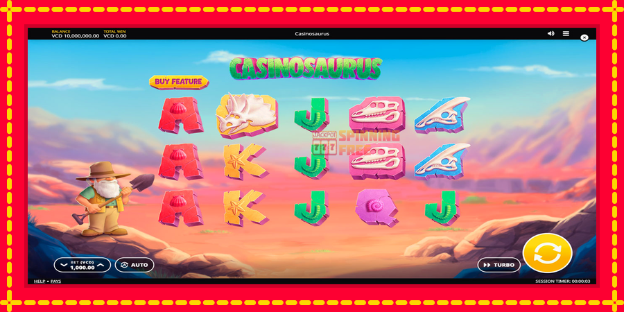 Casinosaurus mesin slot dengan animasi cerah, gambar 1