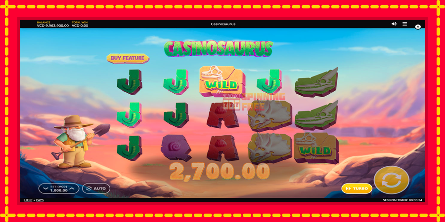 Casinosaurus mesin slot dengan animasi cerah, gambar 4