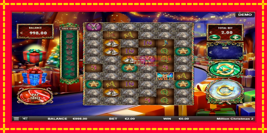 Million Christmas 2 mesin slot dengan animasi cerah, gambar 2