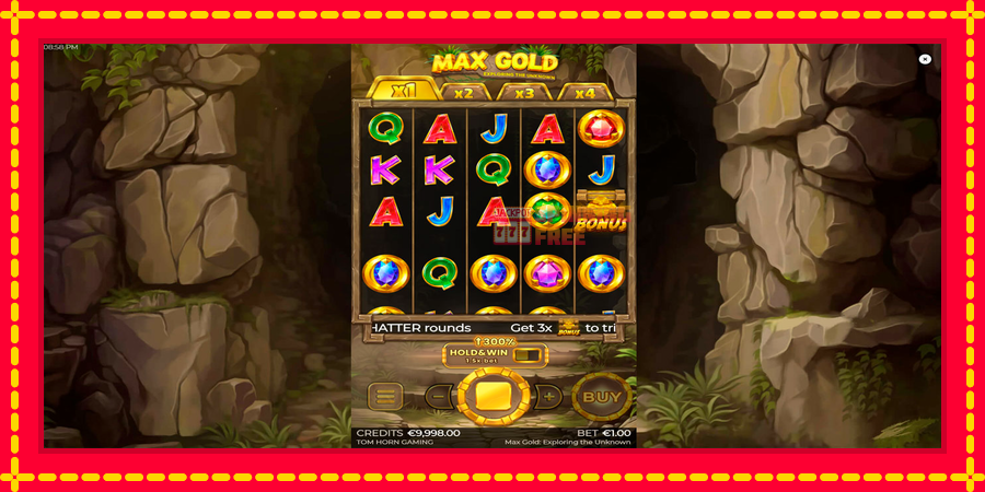 Max Gold mesin slot dengan animasi cerah, gambar 1