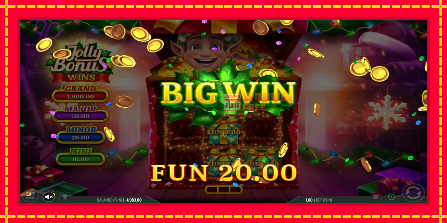 Jolly Bonus Wins mesin slot dengan animasi cerah, gambar 3