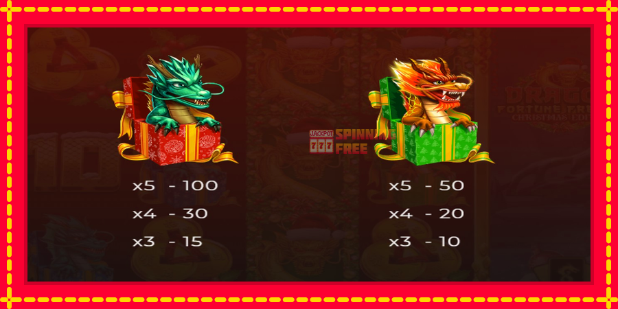 Dragon Fortune Frenzy Christmas Edition mesin slot dengan animasi cerah, gambar 4