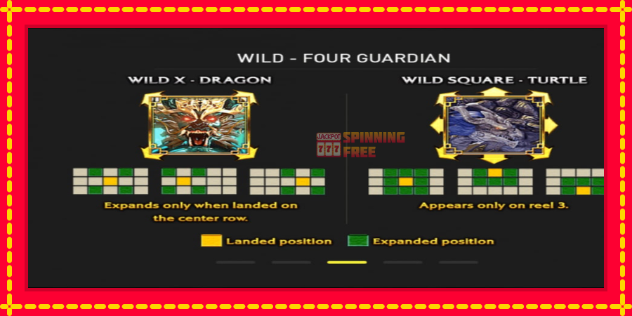 Four Guardians mesin slot dengan animasi cerah, gambar 6