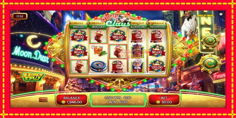 Slotty Claus mesin slot dengan animasi cerah, gambar 3