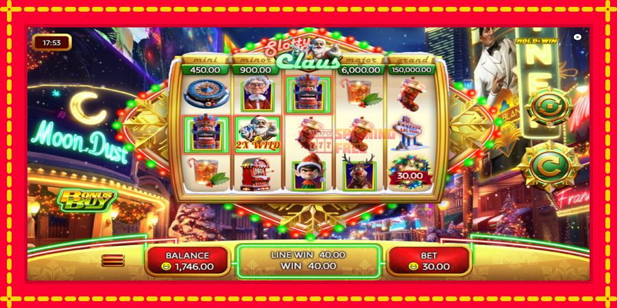 Slotty Claus mesin slot dengan animasi cerah, gambar 4