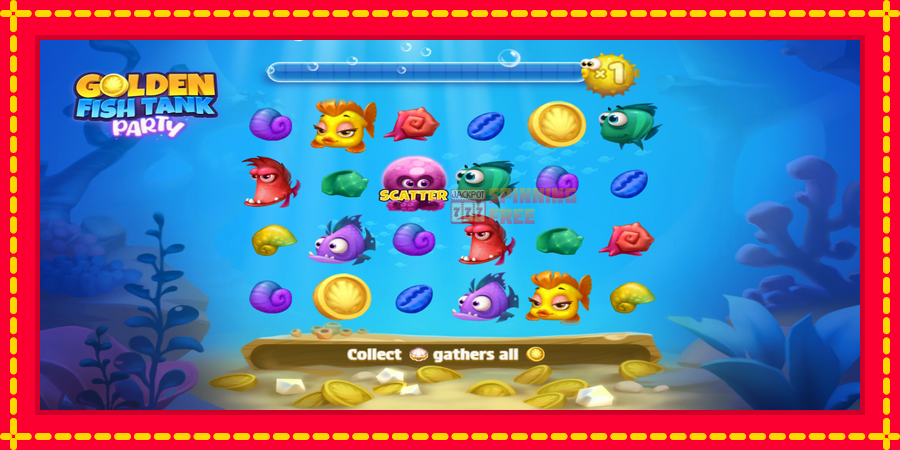 Golden Fish Tank Party mesin slot dengan animasi cerah, gambar 2