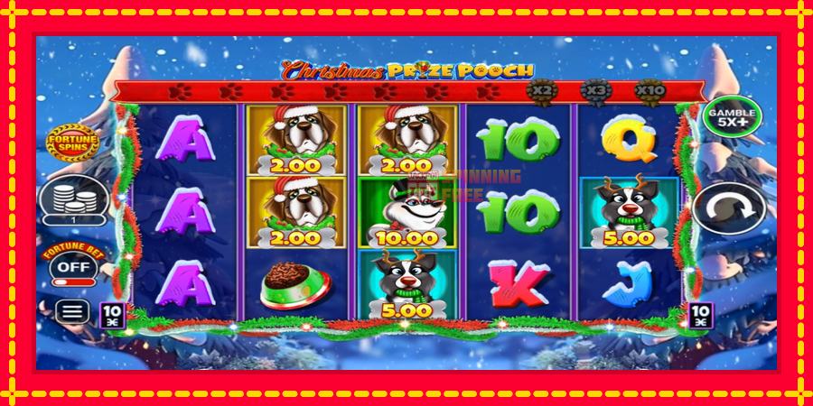 Christmas Prize Pooch mesin slot dengan animasi cerah, gambar 1