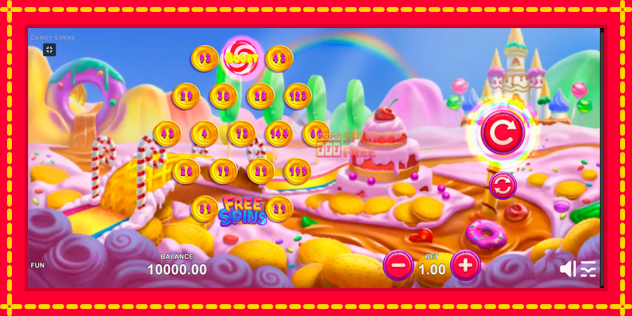 Candy Strike mesin slot dengan animasi cerah, gambar 1