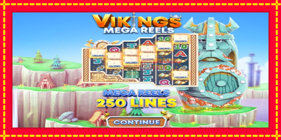 Vikings Mega Reels mesin slot dengan animasi cerah, gambar 1