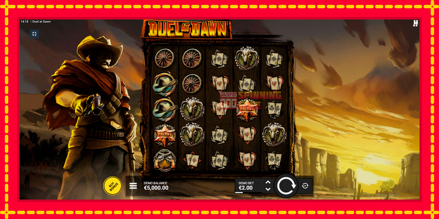 Duel at Dawn mesin slot dengan animasi cerah, gambar 1