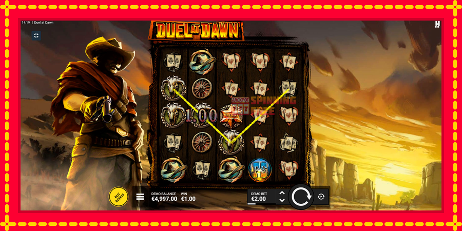 Duel at Dawn mesin slot dengan animasi cerah, gambar 2