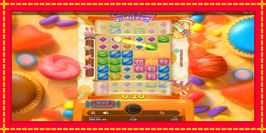 Candy Rush Wilds 2 mesin slot dengan animasi cerah, gambar 2