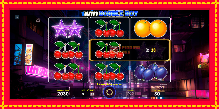 1win Double Hot mesin slot dengan animasi cerah, gambar 5