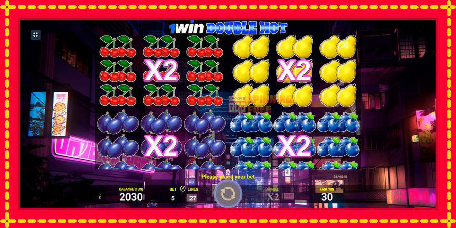 1win Double Hot mesin slot dengan animasi cerah, gambar 7