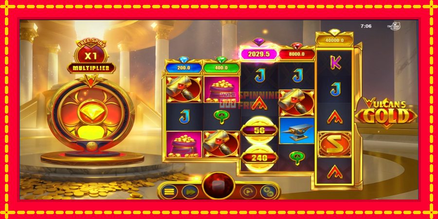 Vulcans Gold mesin slot dengan animasi cerah, gambar 4