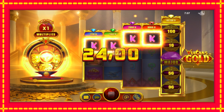 Vulcans Gold mesin slot dengan animasi cerah, gambar 6