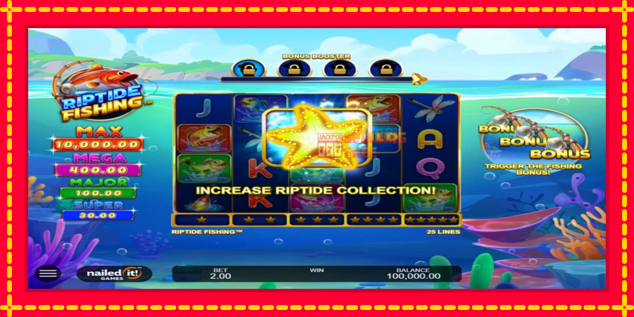 Riptide Fishing mesin slot dengan animasi cerah, gambar 2