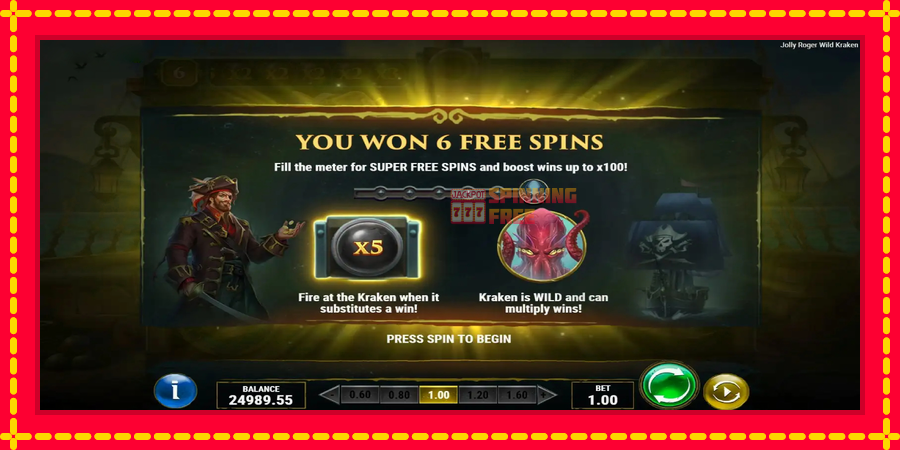 Jolly Roger Wild Kraken mesin slot dengan animasi cerah, gambar 7