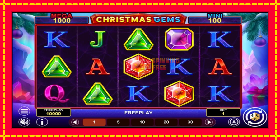 Christmas Gems Hold & Win mesin slot dengan animasi cerah, gambar 2