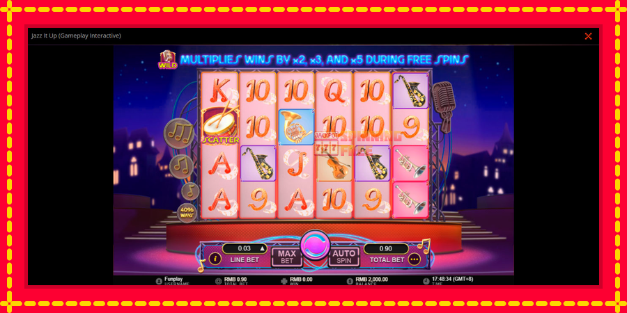 Jazz It Up mesin slot dengan animasi cerah, gambar 1