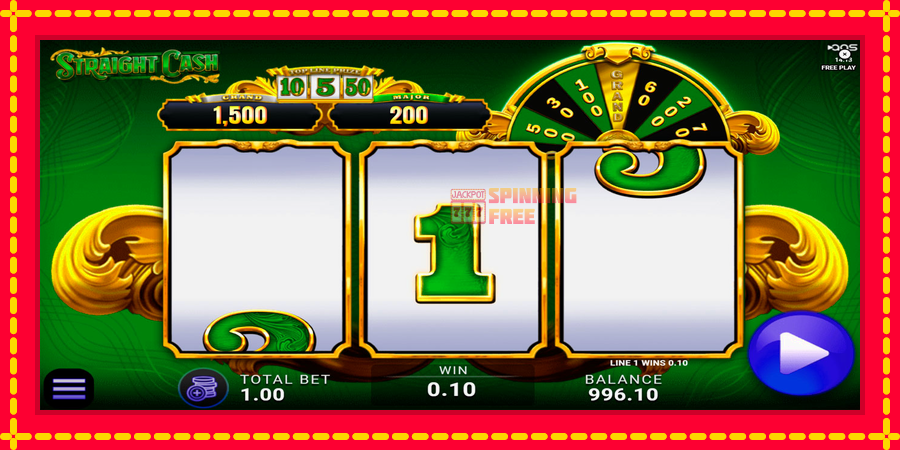 Straight Cash mesin slot dengan animasi cerah, gambar 2