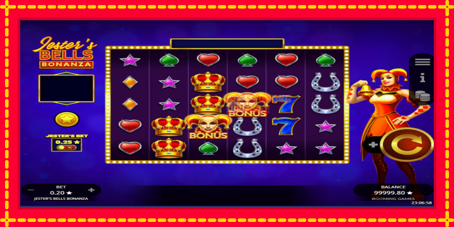 Jesters Bells Bonanza mesin slot dengan animasi cerah, gambar 2