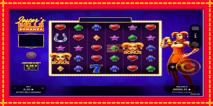 Jesters Bells Bonanza mesin slot dengan animasi cerah, gambar 3