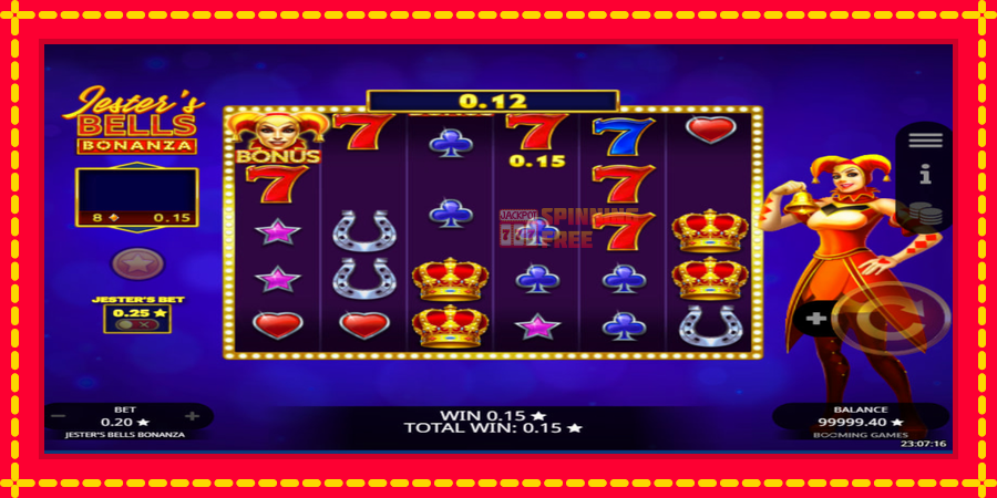 Jesters Bells Bonanza mesin slot dengan animasi cerah, gambar 4