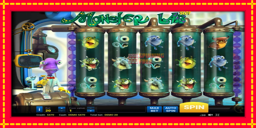 Monster Lab mesin slot dengan animasi cerah, gambar 2