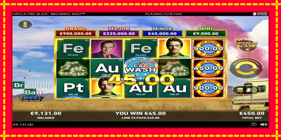 Mega Fire Blaze: Breaking Bad mesin slot dengan animasi cerah, gambar 3