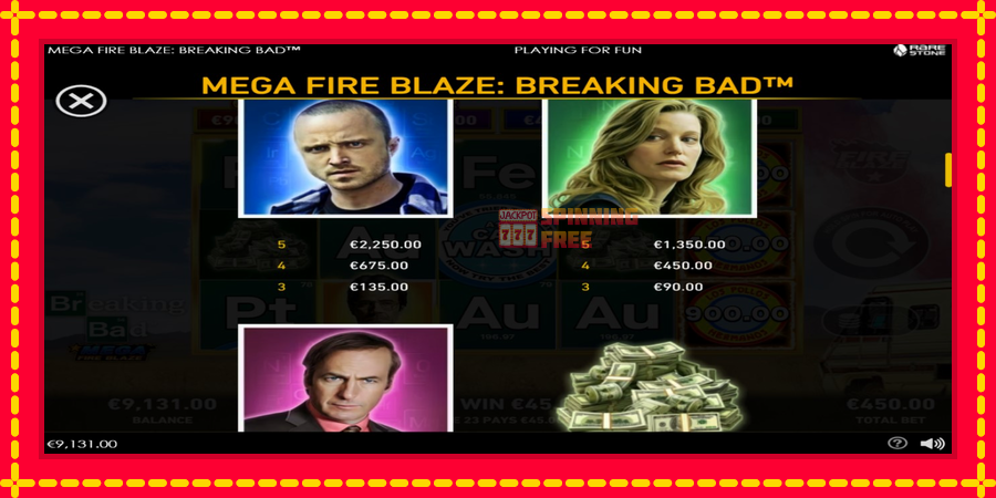 Mega Fire Blaze: Breaking Bad mesin slot dengan animasi cerah, gambar 6