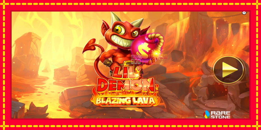 Lil Demon Blazing Lava mesin slot dengan animasi cerah, gambar 1