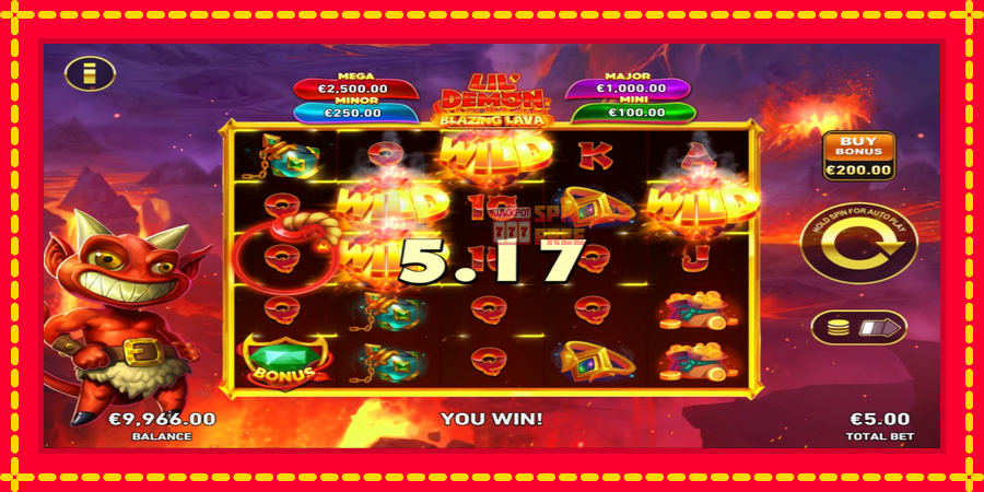 Lil Demon Blazing Lava mesin slot dengan animasi cerah, gambar 3