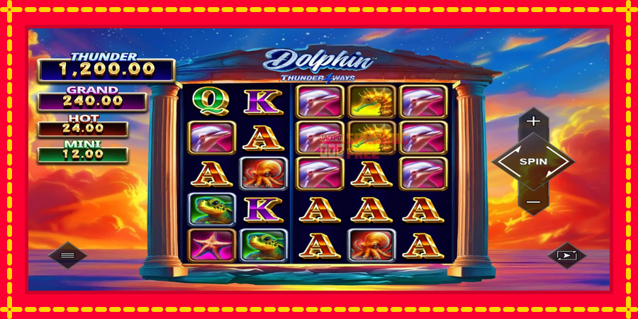 Dolphin Thunder Ways mesin slot dengan animasi cerah, gambar 1