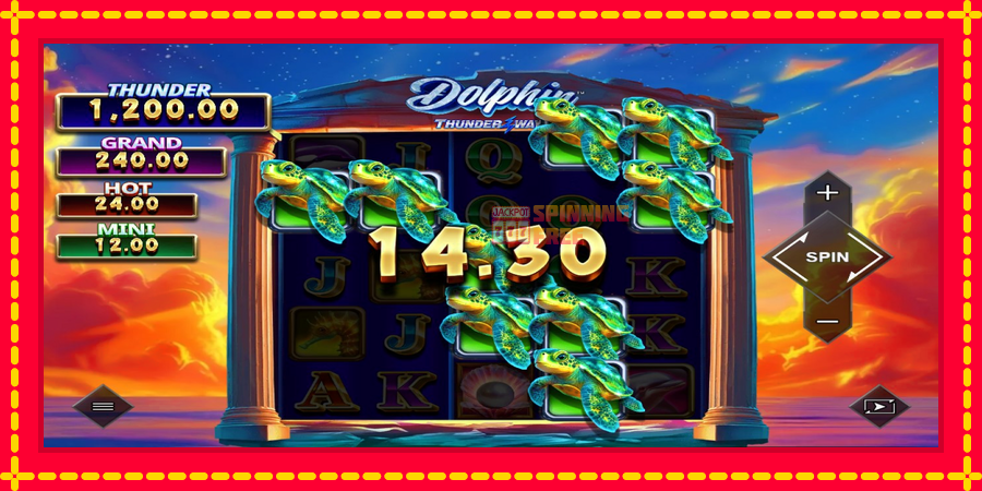 Dolphin Thunder Ways mesin slot dengan animasi cerah, gambar 2