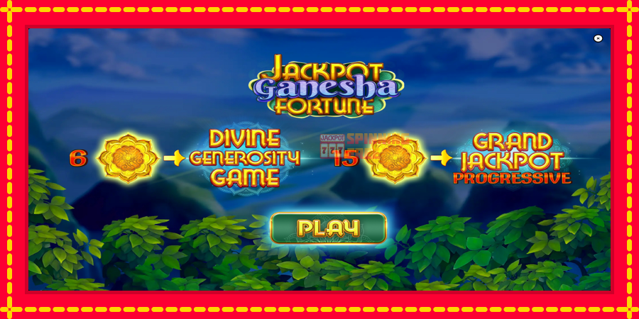 Jackpot Ganesha Fortune mesin slot dengan animasi cerah, gambar 1