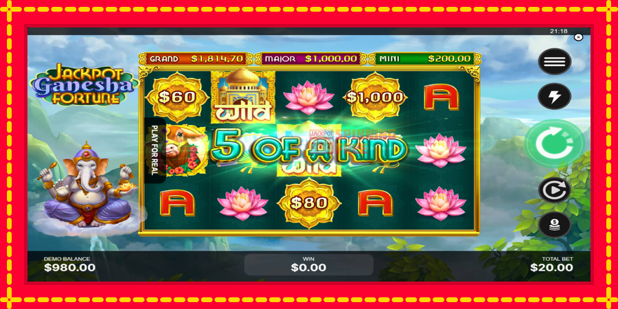 Jackpot Ganesha Fortune mesin slot dengan animasi cerah, gambar 3