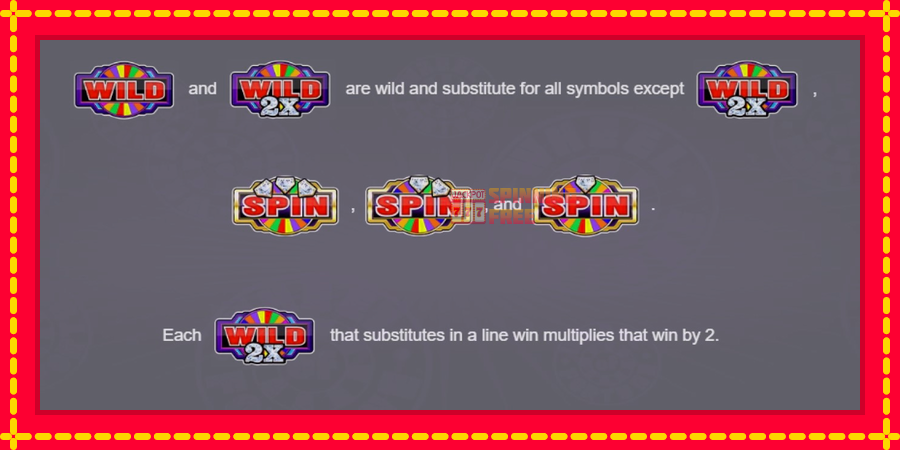 Wheel of Fortune Diamond Spins 2x Wilds mesin slot dengan animasi cerah, gambar 4