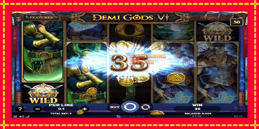 Demi Gods 6 mesin slot dengan animasi cerah, gambar 3