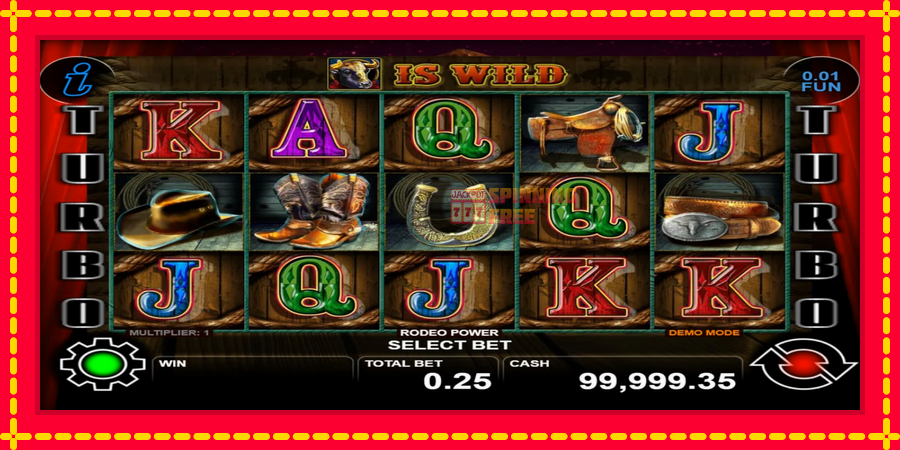 Rodeo Power mesin slot dengan animasi cerah, gambar 1