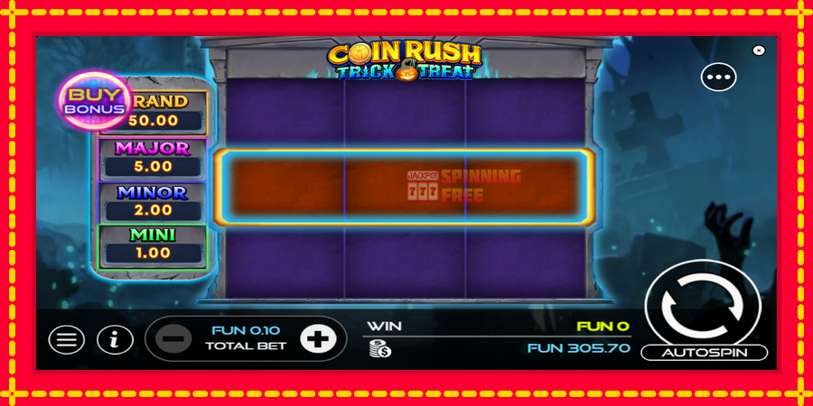 Coin Rush: Trick o Treat mesin slot dengan animasi cerah, gambar 2