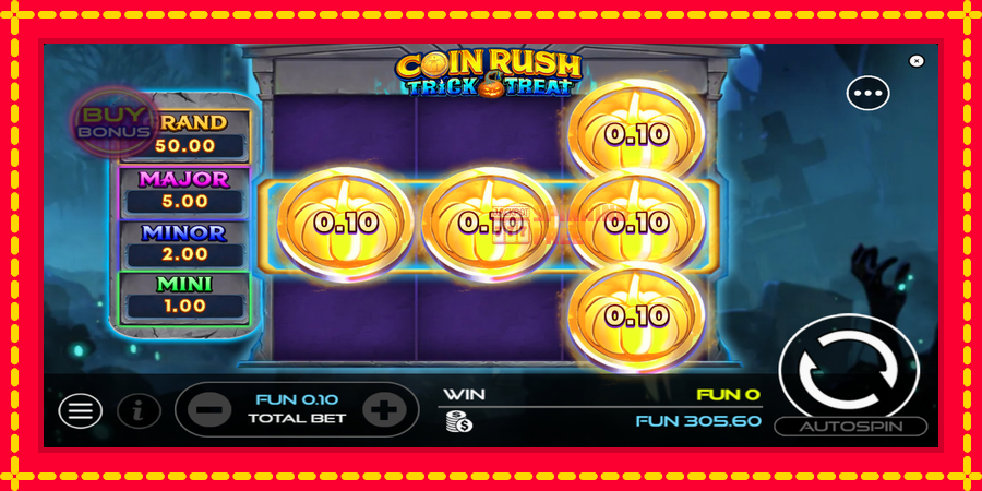 Coin Rush: Trick o Treat mesin slot dengan animasi cerah, gambar 3