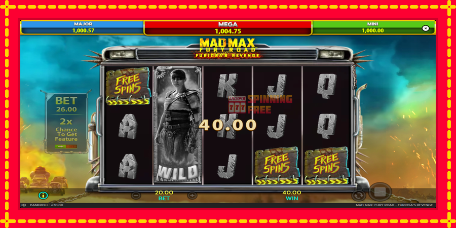 Mad Max: Fury Road - Furiosas Revenge mesin slot dengan animasi cerah, gambar 4