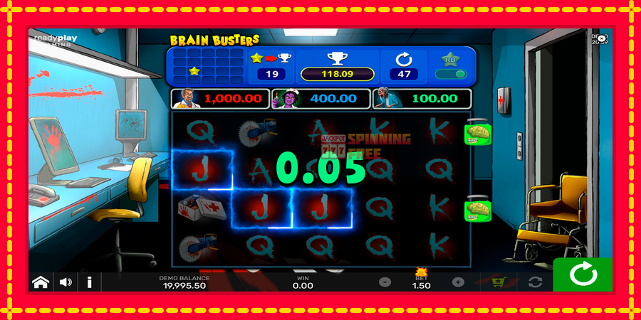 Brain Busters mesin slot dengan animasi cerah, gambar 2