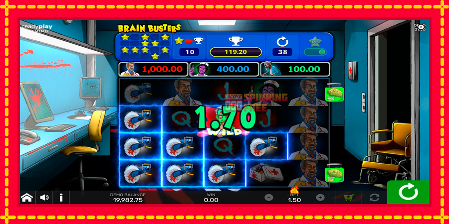 Brain Busters mesin slot dengan animasi cerah, gambar 5