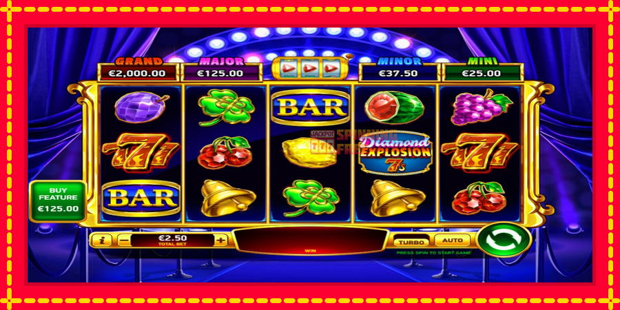 Diamond Explosion 7s SE mesin slot dengan animasi cerah, gambar 1